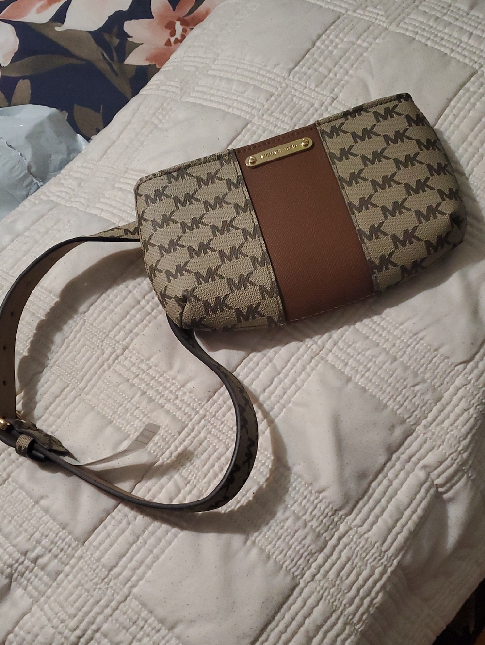 Michael Kors Brown Logo Belt Bag - Picture 1 of 2